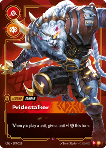 Rengar - Pridestalker[Legend] UNL 183/219 - Riftbound Unleashed