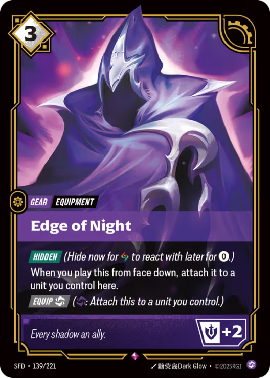Edge of Night [Rare] SFD 139/221 -  Riftbound Spiritforged