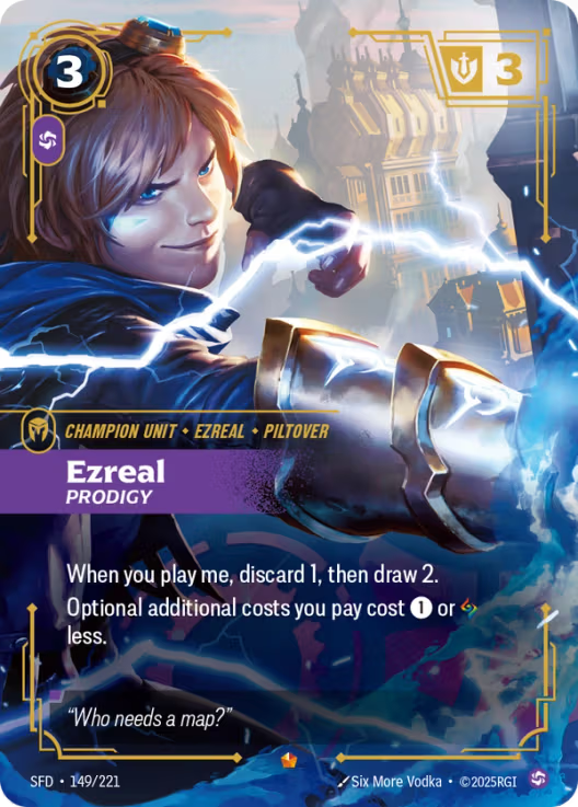 Ezreal - Prodigy [Epic] SFD 149/221 -  Riftbound Spiritforged