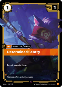 Determined Sentry [Rare] UNL 111/219 - Riftbound Unleashed