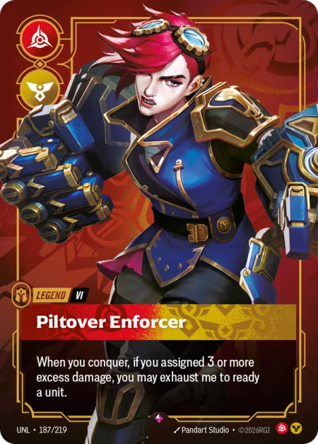 Vi - Piltover Enforcer [Legend] UNL 187/219 - Riftbound Unleashed