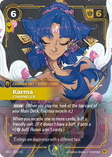 Karma - Channeler [Overnumbered] SFD 237/221 - Riftbound Spiritforged