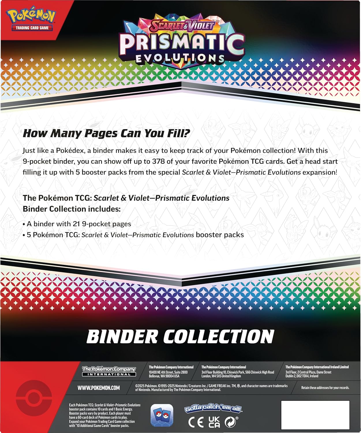 Pokemon: Prismatic Evolutions Binder Collection