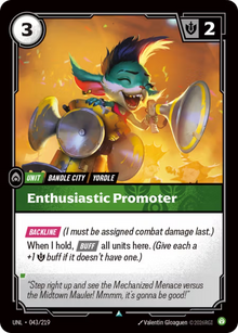 Enthusiastic Promoter [Uncommon] UNL 043/219 - Riftbound Unleashed