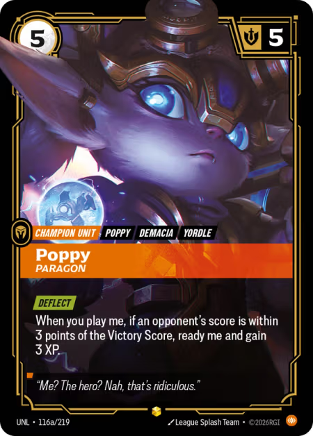 Poppy, Paragon [Alternate Art] UNL 116a/219 - Riftbound Unleashed