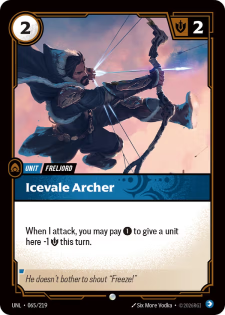 Icevale Archer [Common] UNL 065/219 - Riftbound Unleashed