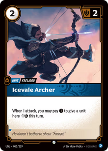 Icevale Archer [Common] UNL 065/219 - Riftbound Unleashed