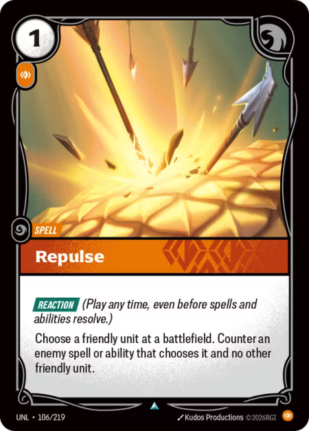 Repulse [Uncommon] UNL 106/219 - Riftbound Unleashed