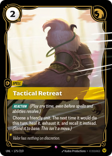 Tactical Retreat [Rare] UNL 175/219 - Riftbound Unleashed