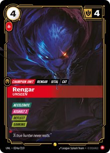 Rengar, Unseen [Alternate Art] UNL 024a/219 - Riftbound Unleashed