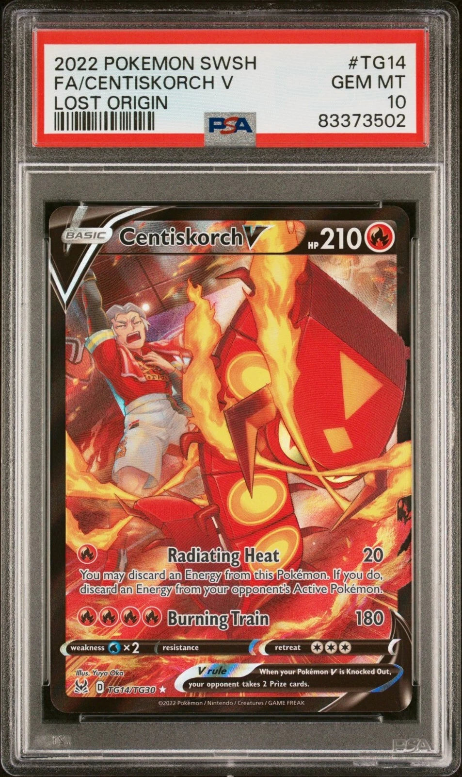 Centiskorch V [Full Art] #TG14/TG30 - Lost Origin [PSA 10 SLAB]