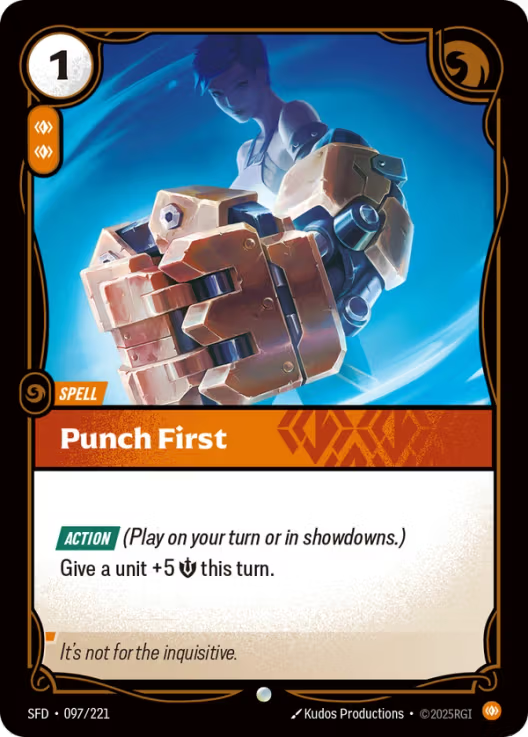 Punch First [Common] SFD 097/221 -  Riftbound Spiritforged