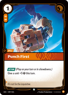 Punch First [Common] SFD 097/221 -  Riftbound Spiritforged