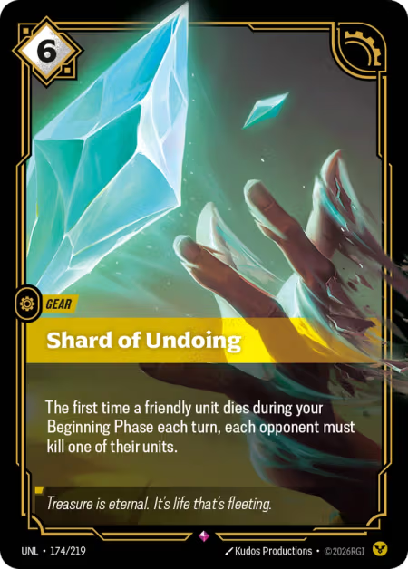 Shard of Undoing [Rare] UNL 174/219 - Riftbound Unleashed