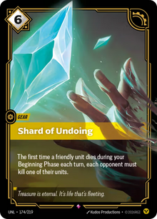 Shard of Undoing [Rare] UNL 174/219 - Riftbound Unleashed