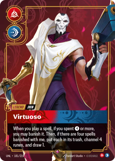 Jhin - Virtuoso [Legend] UNL 181/219 - Riftbound Unleashed
