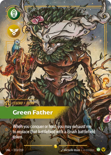 Ivern - Green Father [Overnumbered] UNL 233/219 - Riftbound Unleashed