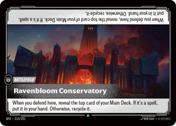 Ravenbloom Conservatory [Uncommon] 215/221 - Riftbound Spiritforged