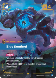 Blue Sentinel [Alternate Art] UNL 087a/219 - Riftbound Unleashed
