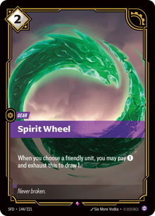 Spirit Wheel [Rare] SFD 144/221 -  Riftbound Spiritforged