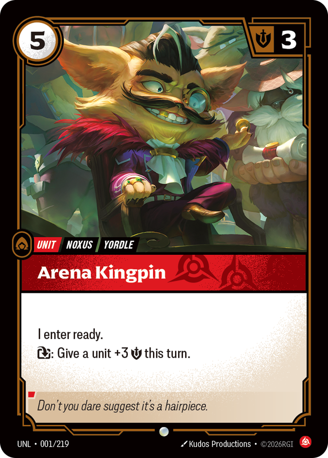 Arena Kingpin [Common] UNL 001/219 - Riftbound Unleashed