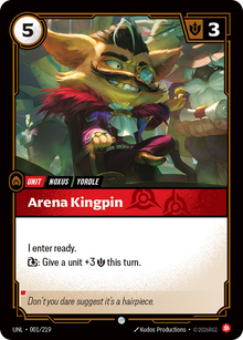Arena Kingpin [Common] UNL 001/219 - Riftbound Unleashed