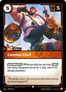 Combat Chef [Common] SFD 092/221 -  Riftbound Spiritforged