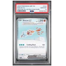 Eiscue ex [Special Illustration Rare] #222/197 - Obsidian Flames [SLAB PSA 10]