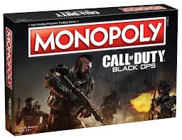Monopoly Board Game Call of Duty Black Ops