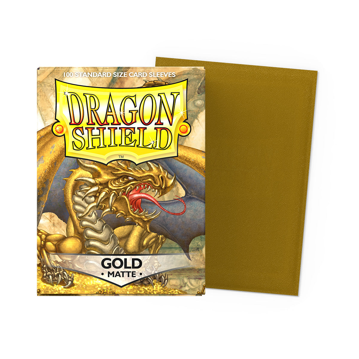 [Dragon Shield] Matte Gold Sleeves