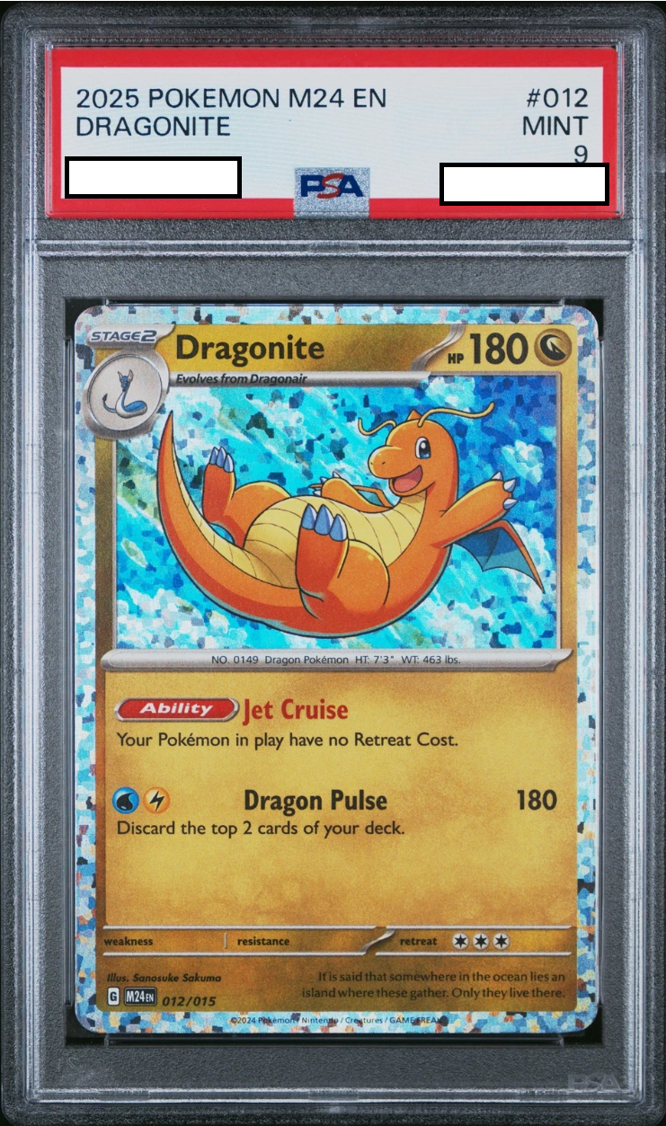 Dragonite [Promo] M24EN #012/015 - McDonalds Promo [PSA 9 SLAB]