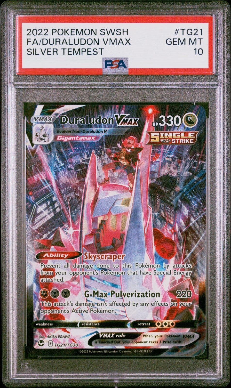Duraludon VMAX [Ultra Rare] #TG21/TG30 - Silver Tempest [PSA 10 SLAB]