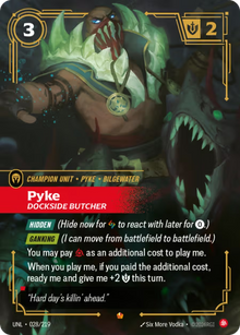 Pyke, Dockside Butcher [Epic] UNL 028/219 - Riftbound Unleashed