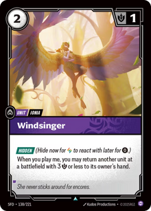 Windsinger [Uncommon] SFD 138/221 -  Riftbound Spiritforged