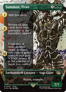 Summon: Titan [FINAL FANTASY] Magic The Gathering [0373] Borderless