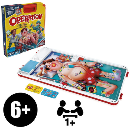 OPERATION BOARD GAME - with All-in-One Carrying Case