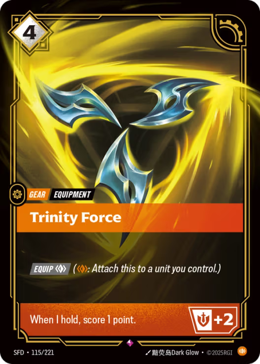 Trinity Force [Rare] SFD 115/221 -  Riftbound Spiritforged