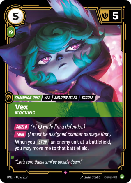Vex, Mocking [Rare] UNL 055/219 - Riftbound Unleashed