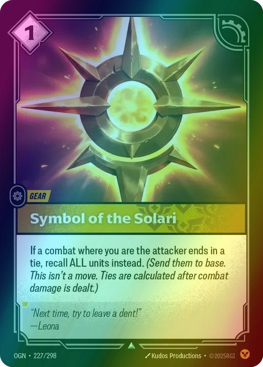 Symbol of the Solari [Foil] #227/298 - Origins