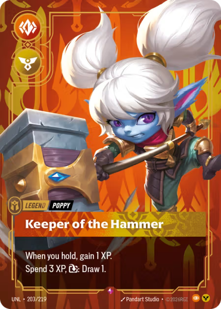 Keeper of the Hammer [Legend] UNL 203/219 - Riftbound Unleashed