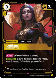 LeBlanc, Fragmented [Rare] UNL 172/219 - Riftbound Unleashed