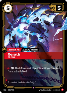 Xerath, Freed [Rare] UNL 026/219 - Riftbound Unleashed