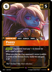 Poppy, Paragon [Rare] UNL 116/219 - Riftbound Unleashed