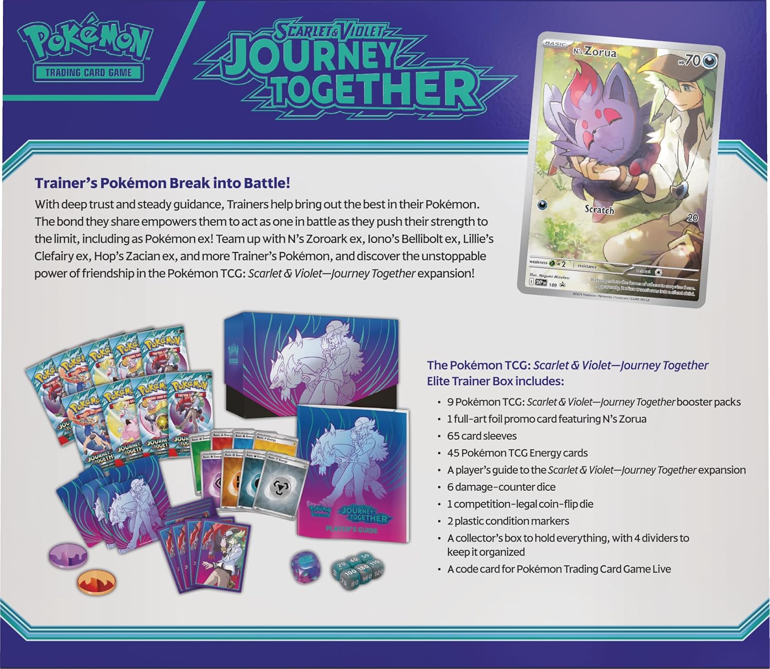Scarlet & Violet Journey Together Booster Pokmon TCG: Scarlet & Violet - Journey Together Booster Box (36 Packs) Elite Trainer Scarlet & Violet Journey Together Booster Pokmon TCG: Scarlet & Violet - Journey Together Booster Box (36 Packs) Elite Trainer