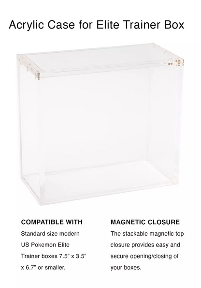 Elite Trainer Box Acrylic Display Case - Magnetic Cover