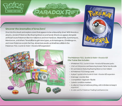 Pokemon: Scarlet and Violet - Paradox Rift Elite Trainer Box (Iron Valiant)