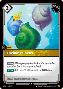 Divining Shells [Uncommon] UNL 161/219 - Riftbound Unleashed