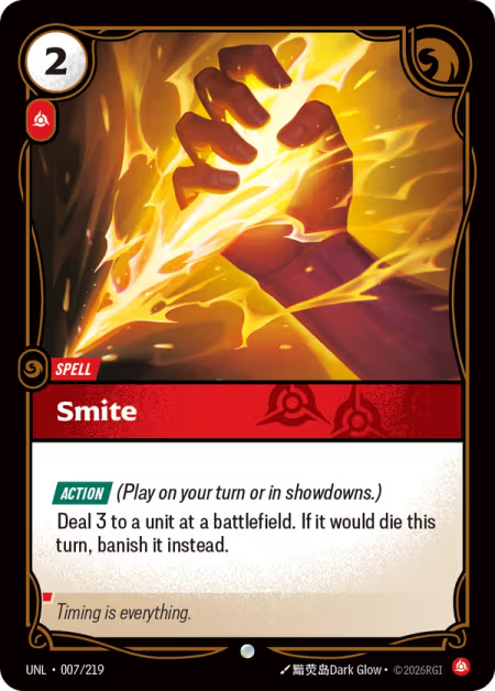 Smite [Common] UNL 007/219 - Riftbound Unleashed