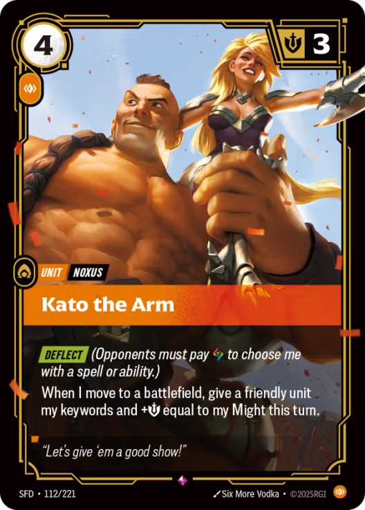 Kato the Arm [Rare] SFD 112/221 -  Riftbound Spiritforged