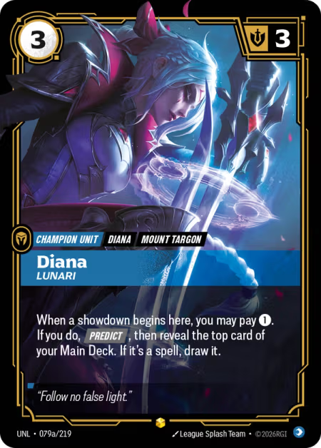 Diana, Lunari [Alternate Art] UNL 079a/219 - Riftbound Unleashed